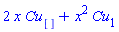 2*x*Cu[]+x^2*Cu[1]