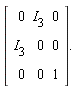 [[[0,I[3],0],[I[3],0,0],[0,0,1]]].  