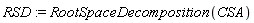RSD := RootSpaceDecomposition(CSA)
