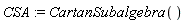 CSA := CartanSubalgebra()