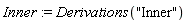 Inner := Derivations("Inner")