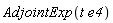 AdjointExp(t*e4)