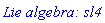 `Lie algebra: sl4`