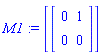M1 := [Matrix([[0, 1], [0, 0]])]