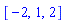 [-2, 1, 2]