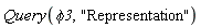 Query(phi3, "Representation")