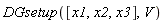 DGsetup([x1, x2, x3], V)