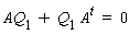 AQ[1]+Q[1]*A^t = 0
