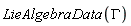 LieAlgebraData(GAMMA)