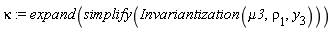 kappa := expand(simplify(Invariantization(mu3, rho[1], y[3])))