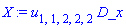 X := u[1, 1, 2, 2, 2]*D_x