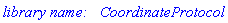 `library name:   CoordinateProtocol`