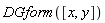 DGform([x, y])
