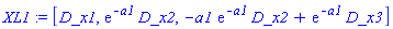 XL1 := [D_x1, exp(-a1)*D_x2, -a1*exp(-a1)*D_x2+exp(-a1)*D_x3]