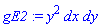 gE2 := y^2*dx*dy