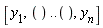 [y[1], () .. (), y[n]]
