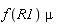 f(R1)*mu