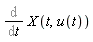 Diff(X(t, u(t)), t)