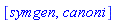 [symgen, canoni]