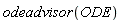 odeadvisor(ODE)