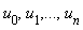 u[0], u[1], () .. (), u[n]