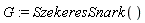 G := SzekeresSnark()