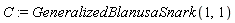 C := GeneralizedBlanusaSnark(1, 1)