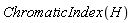 ChromaticIndex(H)
