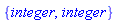 {integer, integer}