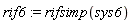 rif6 := rifsimp(sys6)