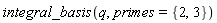 integral_basis(q, primes = {2, 3})