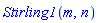 Stirling1(m, n)