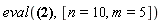 eval(Stirling2(n, m) = Sum(binomial(m, _k1)*_k1^n/(factorial(m)*(-1)^(-m+_k1)), _k1 = 0 .. m), [n = 10, m = 5])