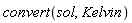 convert(sol, Kelvin)