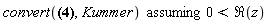 `assuming`([convert(HermiteH(a, z)*LaguerreL(2, exp(z)), Kummer)], [0 < Re(z)])