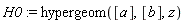 H0 := hypergeom([a], [b], z)