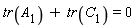 tr(A[1])+tr(C[1]) = 0