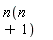 n(n+1)