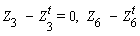 Z[3]-Z[3]^t = 0, Z[6]-Z[6]^t