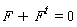 F+F^t = 0
