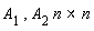 A[1], `&x`(A[2]*n, n)