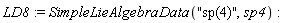 LD8 := SimpleLieAlgebraData("sp(4)", sp4)