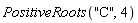 PositiveRoots("C", 4)