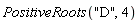 PositiveRoots("D", 4)