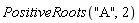 PositiveRoots("A", 2)