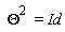 Theta^2 = Id
