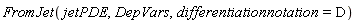 FromJet(jetPDE, DepVars, differentiationnotation = D)