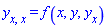 y[x, x] = f(x, y, y[x])