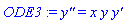 diff(diff(y(x), x), x) = x*y(x)*(diff(y(x), x))