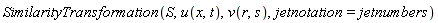 SimilarityTransformation(S, u(x, t), v(r, s), jetnotation = jetnumbers)